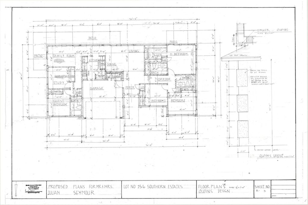 Plot plan for South Seas - Lot 156